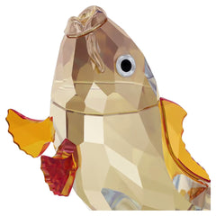 Asian Symbols Golden Carp Figure