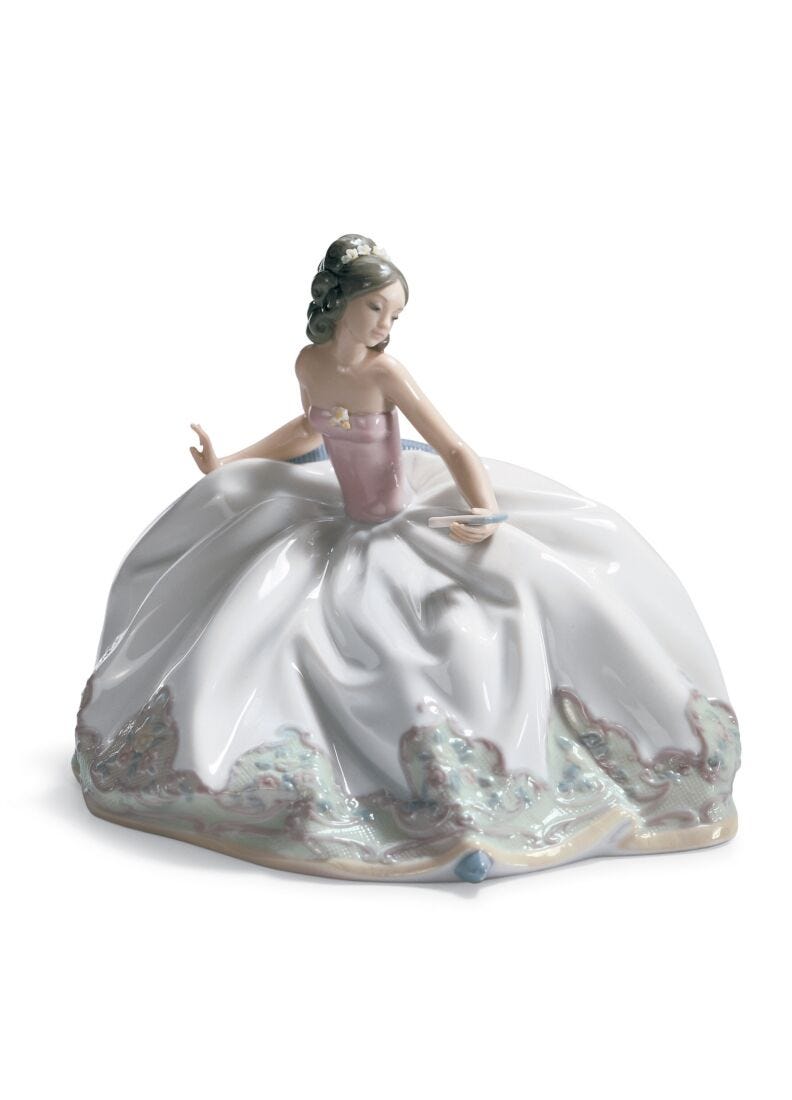 At The Ball Woman Figurine