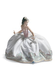 At The Ball Woman Figurine