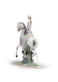 Woman On Horse Figurine