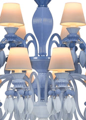 Belle De Nuit 24 Lights Chandelier. Blue (us)