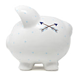 Blue Bohemian Piggy Bank