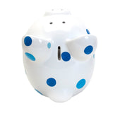 Blue Multi-Dot Piggy Bank