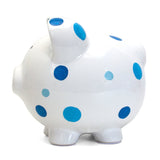 Blue Multi-Dot Piggy Bank