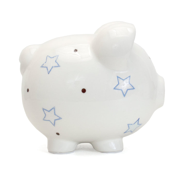 Blue Paper Star Piggy Bank