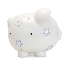 Blue Paper Star Piggy Bank
