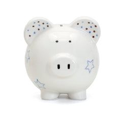Blue Paper Star Piggy Bank