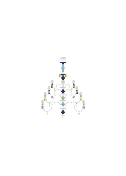 Belle De Nuit 56 Lights Chandelier. Multicolor (us)