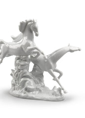 Horses Galloping Figurine