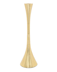 Set of 2 Gold Brass Candlestick - 11.75"H