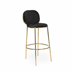 Chloe Bar Stool Gold/Black RENTAL