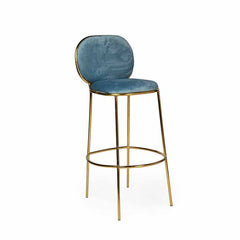 Chloe Bar Stool Gold/Blue RENTAL