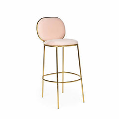 Chloe Bar Stool Gold/Pink RENTAL
