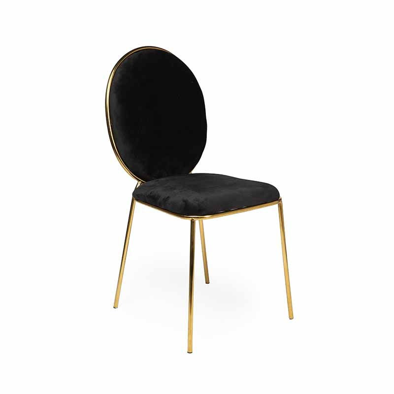 Chloe Dining Chair Gold/Black RENTAL