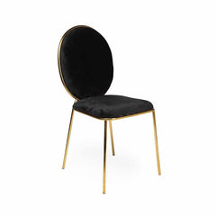 Chloe Dining Chair Gold/Black RENTAL