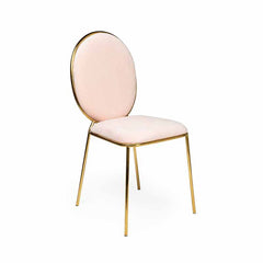 Chloe Dining Chair Gold/Pink RENTAL
