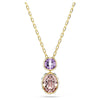 Chroma pendant Mixed cuts, Multicolored, Gold-tone plated