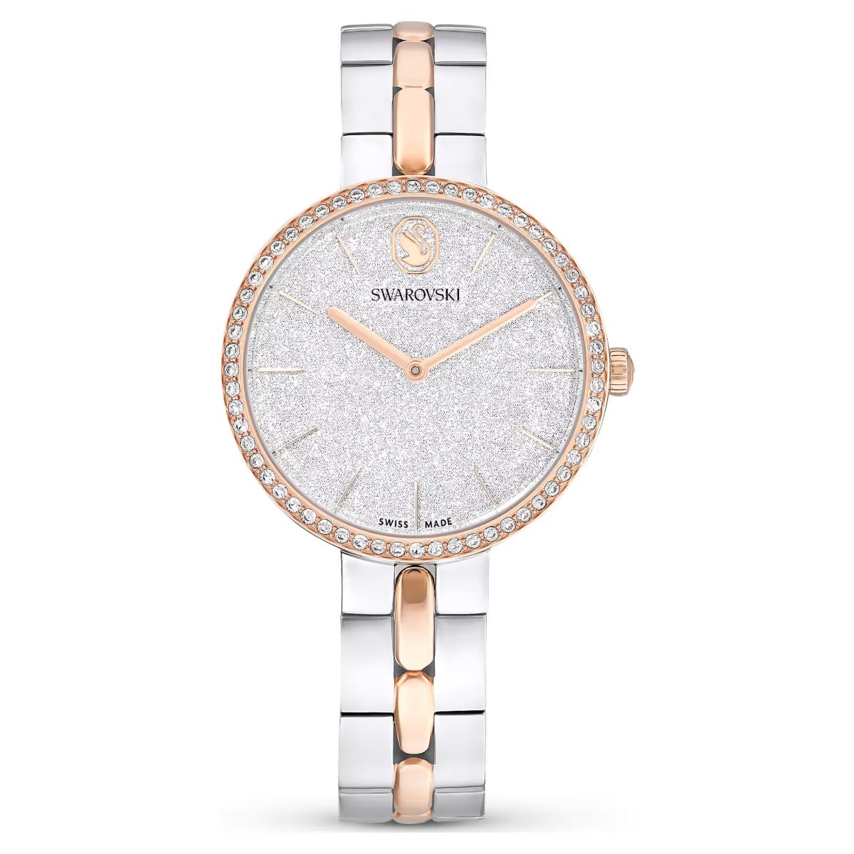 Cosmopolitan watch Swiss Made, Metal bracelet, Silver tone, Mixed metal finish