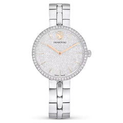 Cosmopolitan watch Swiss Made, Metal bracelet, Silver tone, Stainless steel