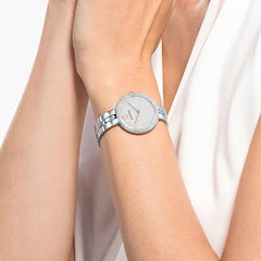 Cosmopolitan watch Swiss Made, Metal bracelet, Silver tone, Stainless steel