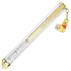 Crystalline ballpoint pen Winnie the Pooh, Yellow lacquered, Gold-tone plated