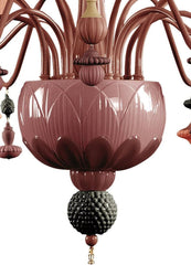 Ivy And Seed 16 Lights Chandelier, Medium Flat Model, Red Coral (US)