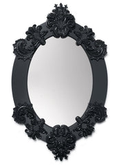 Oval Wall Mirror. Black. Limited Edition