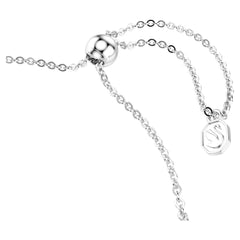 Dextera bracelet Round cut, White, Stainless steel