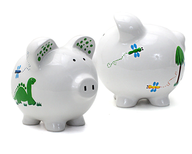 Dinosaurs & Dragonflies Piggy Bank