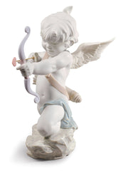 Straight To The Heart Cupid Angel Figurine