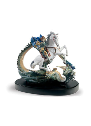 Saint George And The Dragon Sculpture. Limited Edition