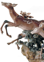 Pursued Deer Sculpture - Limited Edition