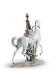 Woman On Horse Figurine