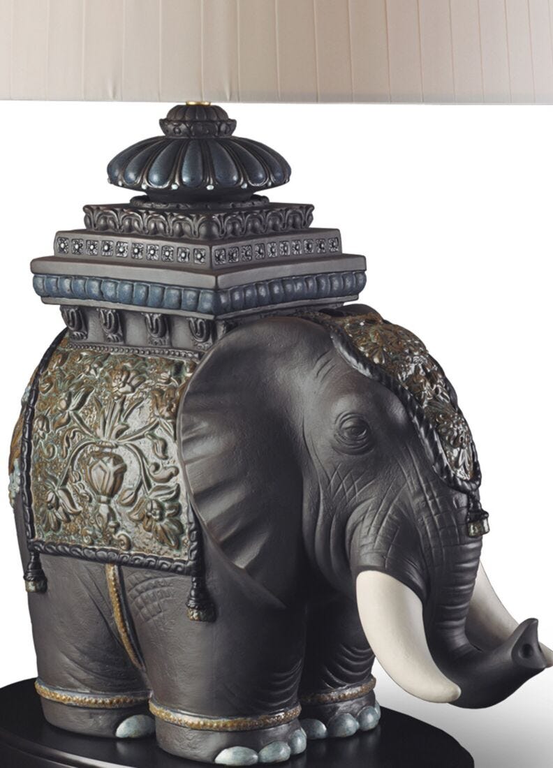 Siamese Elephant Table Lamp (US)