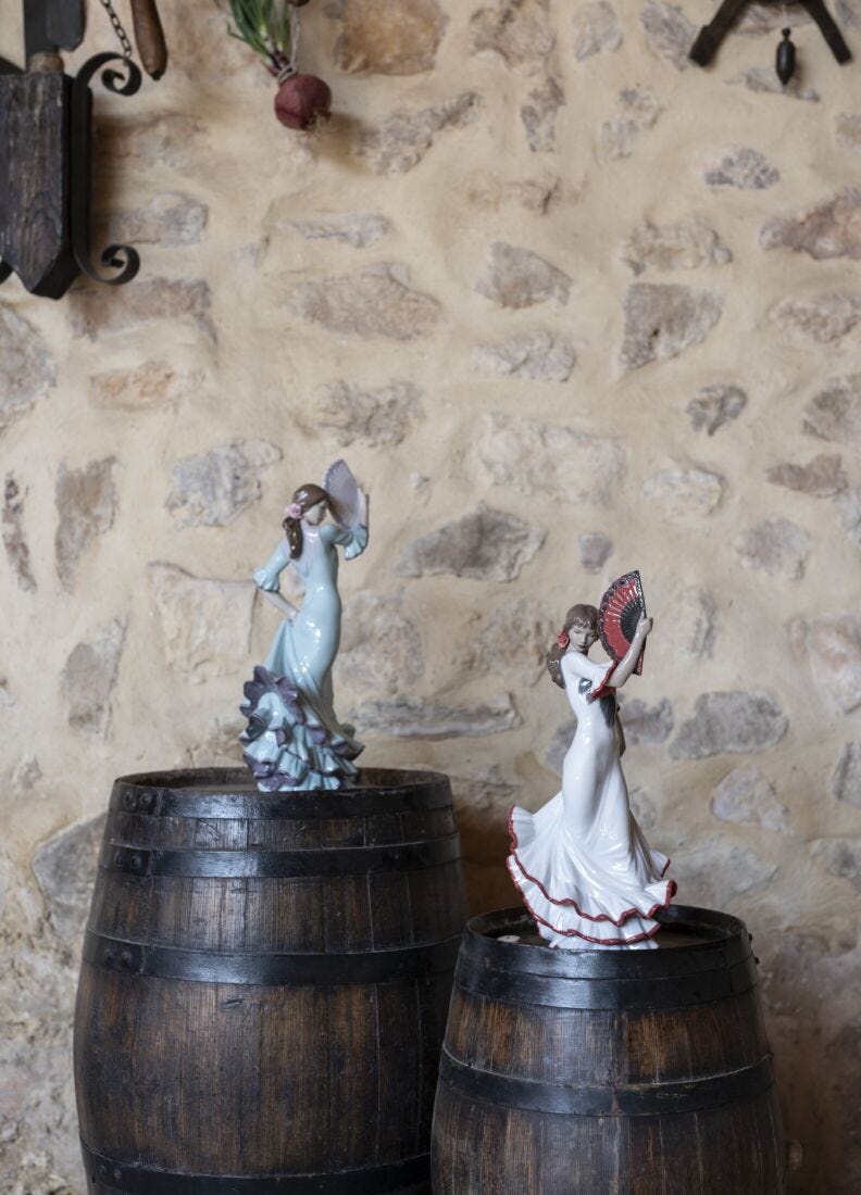 Passion And Soul Flamenco Woman Figurine, Red - 60th Anniversary