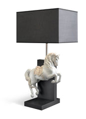 Horse On Courbette Table Lamp (US)