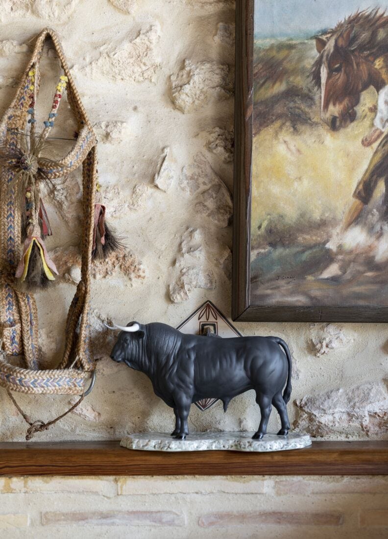 Spanish Bull Figurine