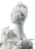 My Fair Lady Bust Figurine. Silver Lustre