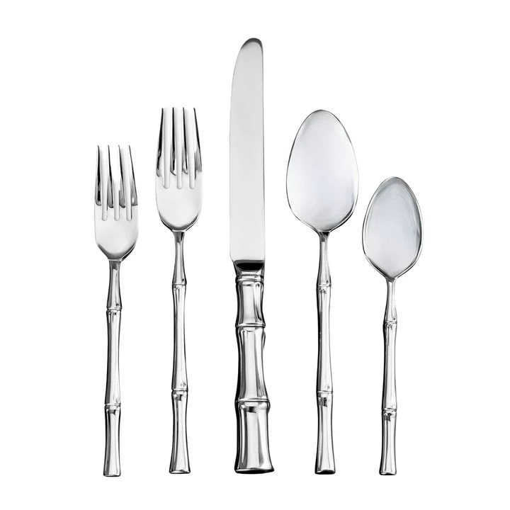 Bamboo Mirrored 18/10 Stainless Steel 20 Piece Flatware Set