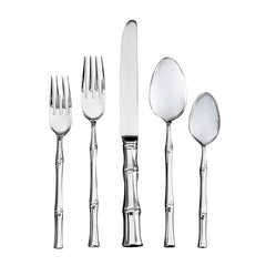 Bamboo Mirrored 18/10 Stainless Steel 20 Piece Flatware Set
