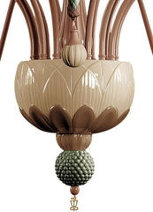 Ivy And Seed 16 Lights Chandelier, Large Flat Model, Spices (US)