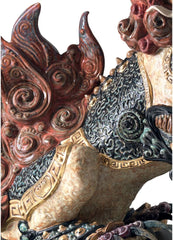 Guardian Lion Sculpture, Red - Limited Edition