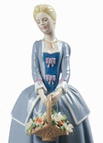 Garden Blossoms Woman Figurine