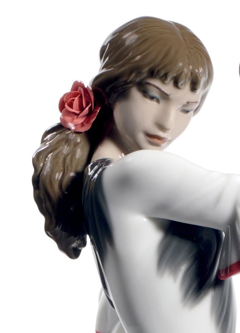 Passion And Soul Flamenco Woman Figurine, Red - 60th Anniversary