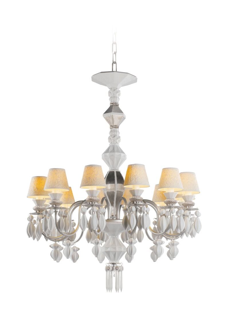 Belle De Nuit 12 Lights Chandelier. Silver Luster (us)