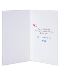 Why I Love You Father’s Day Greeting Card for Husband
