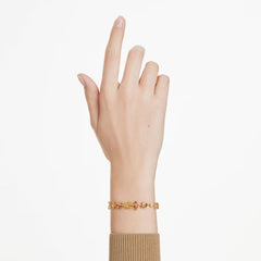 Gema bracelet Mixed cuts, Yellow, 18K gold plated