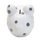 Gray Multi-Dot Piggy Bank
