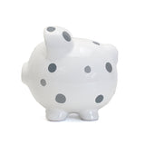 Gray Multi-Dot Piggy Bank
