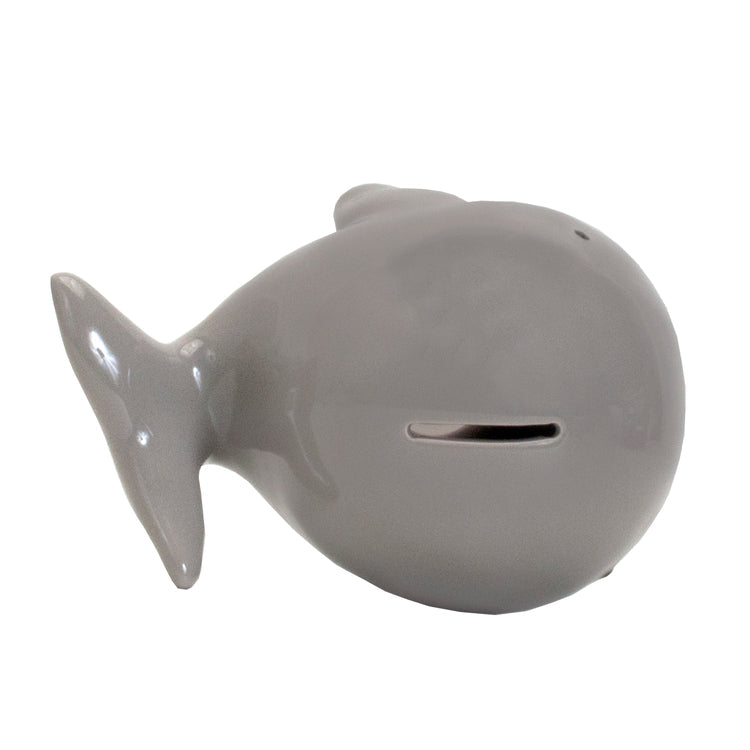 Gray Solid Whale Bank